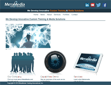 Tablet Screenshot of metamediausa.com
